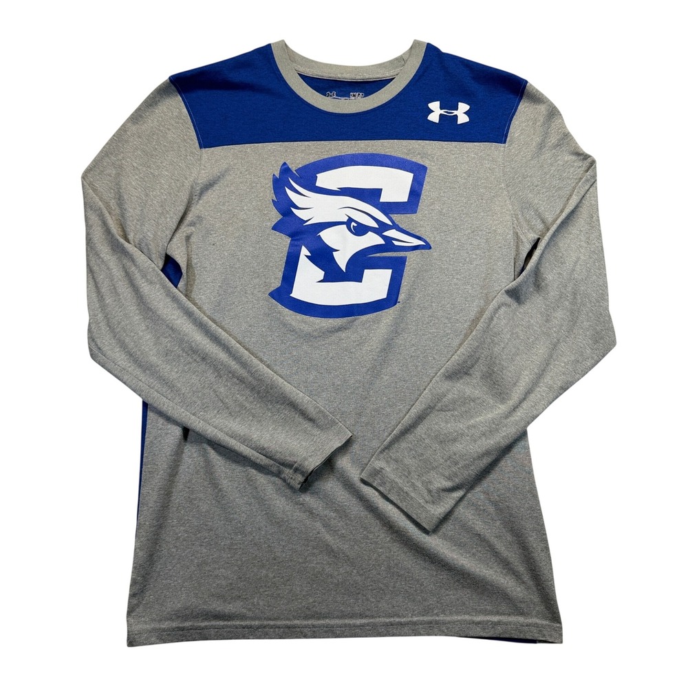 Creighton Bluejays Long Sleeve T-Shirt Under Armour Mens Small Gray Blue NCAA